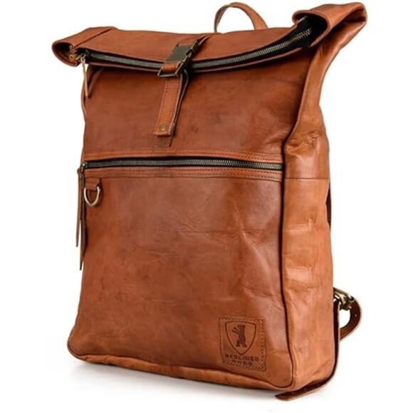 Vintage Genuine Leather Backpack Utrecht, Laptop Backpack, Travel Backpack - Picture 7 of 7